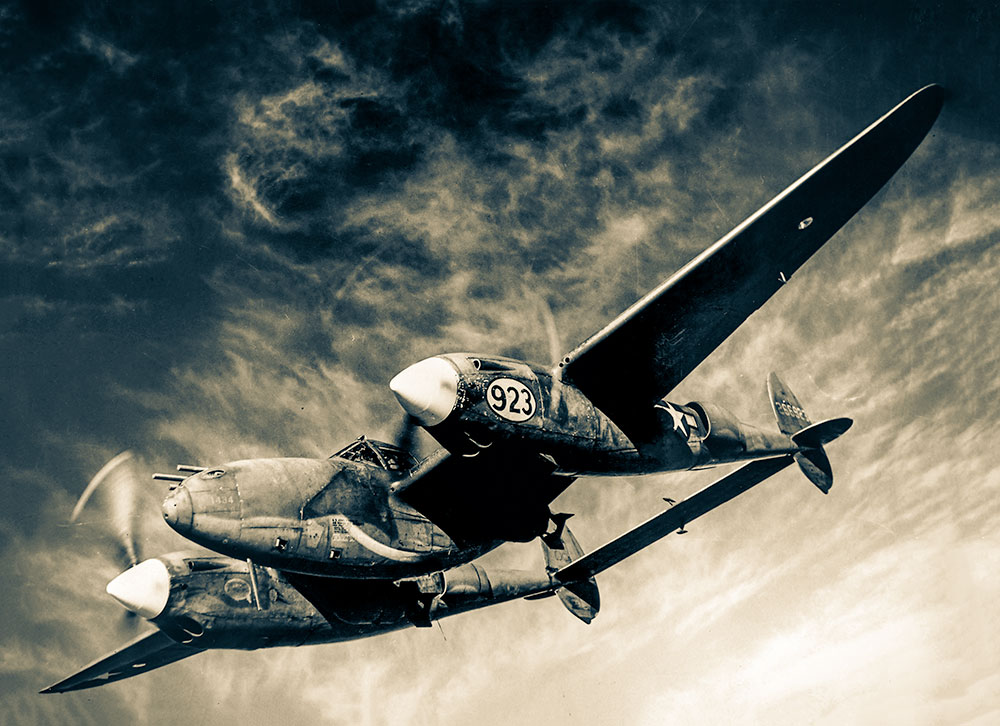 Exupéry'nin son uçuşunda kullandığı Lockheed P-38 Lightning